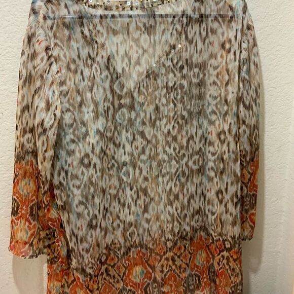 Women’s Chico’s bundle of 4 tops multicolor size 1 - Picture 7 of 16